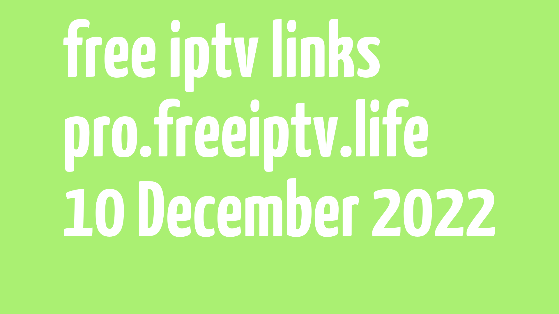 free iptv links 091222